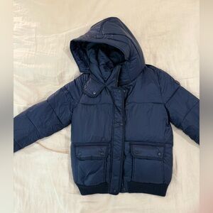 Abercrombie & Fitch Navy Puffer Jacket with Hood